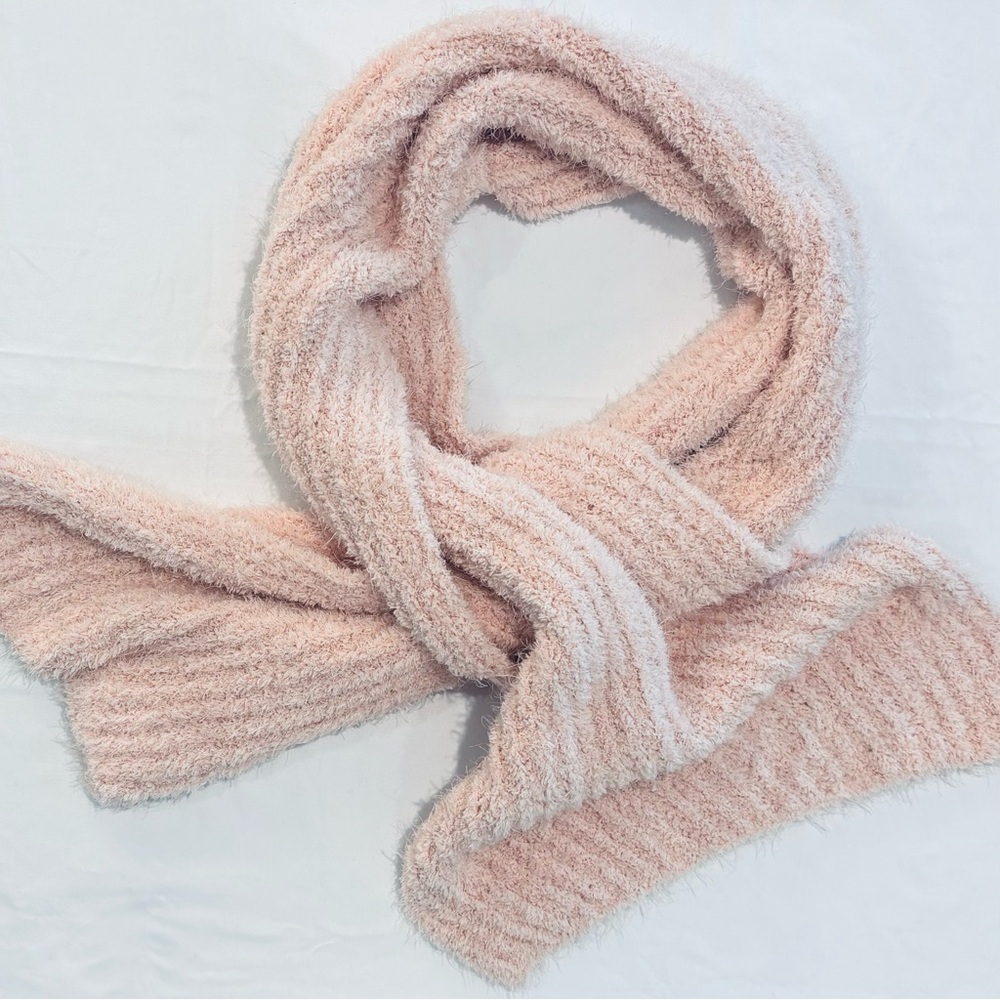 Anthropologie Light Pink Fuzzy 'Bekket' Scarf